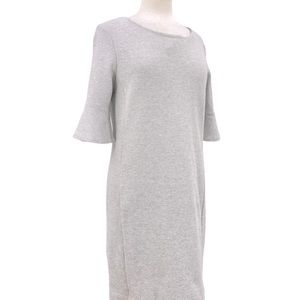 Tahari Women's Ponte Knit Round Neck Sheath Dress in Gray, Size 10